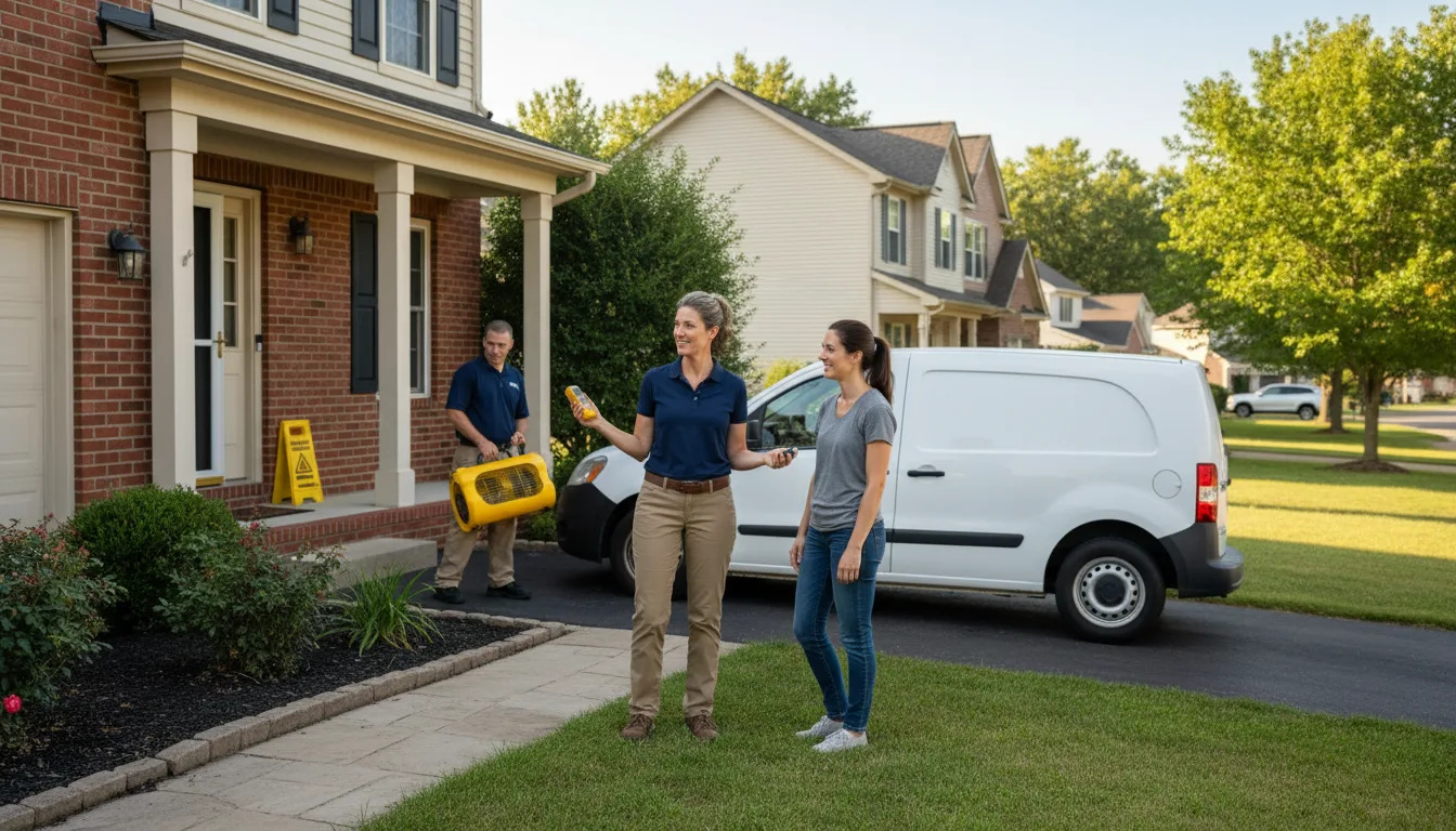 Residential water damage restoration in Frankfort, IL
